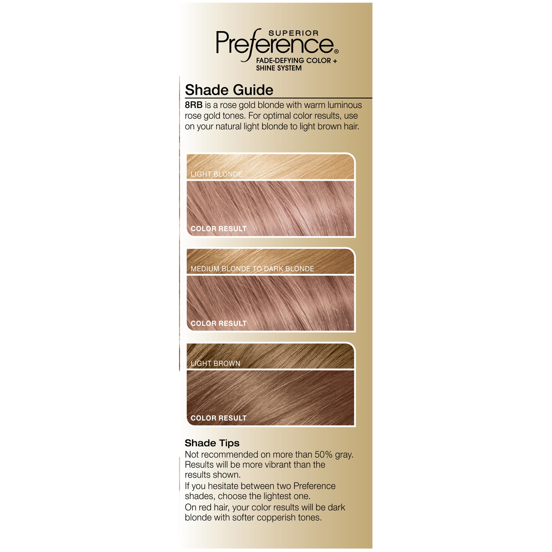 L'Oréal Superior Preference Permanent Hair Color, 8RB Medium Rose ...