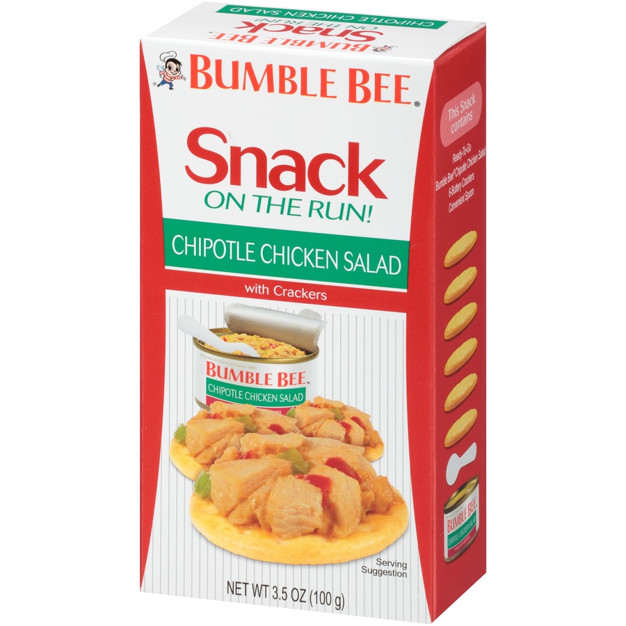 slide 3 of 8, Bumble Bee Snack on the Run Chipotle Chicken Kit, 3.5 oz