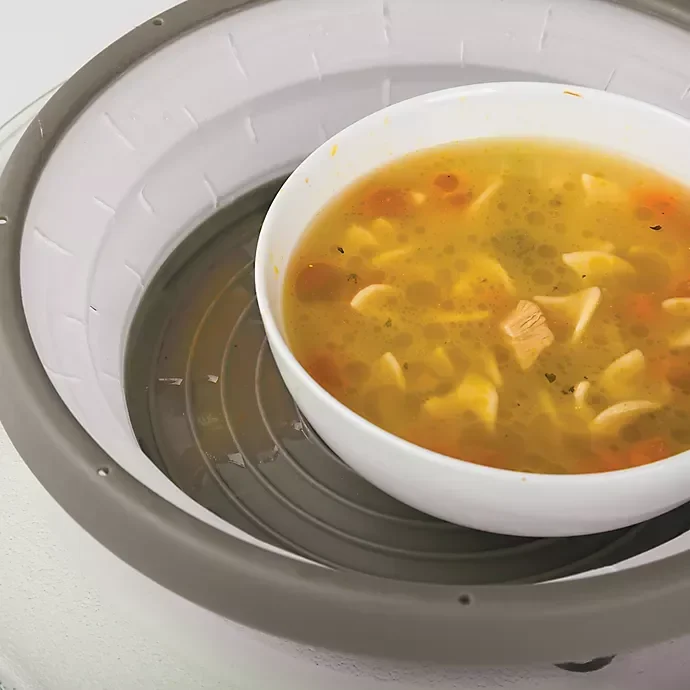 slide 7 of 8, Progressive Prep Solutions Collapsible Microwave Food Cover - Grey, 1 ct