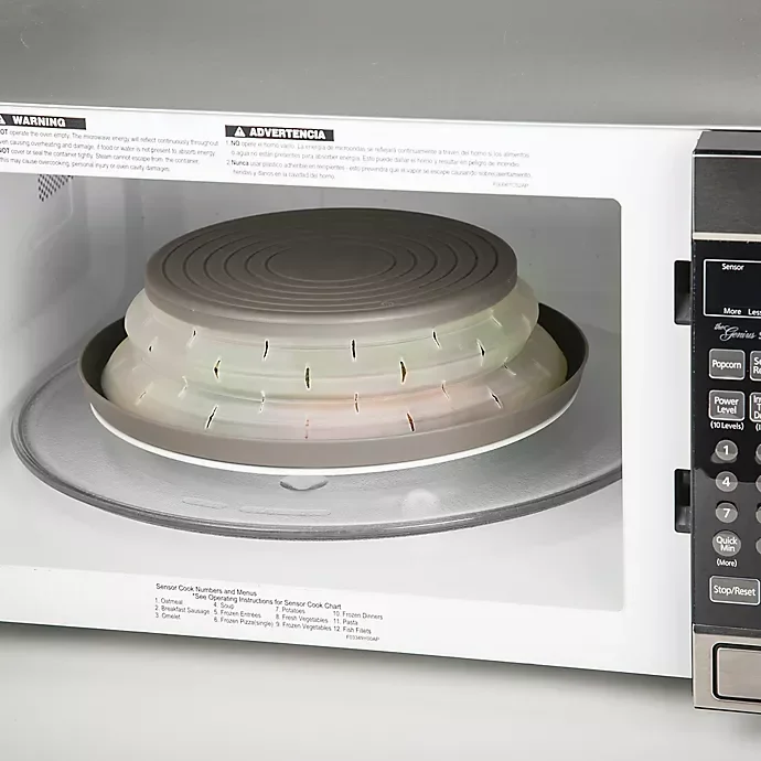 slide 5 of 8, Progressive Prep Solutions Collapsible Microwave Food Cover - Grey, 1 ct