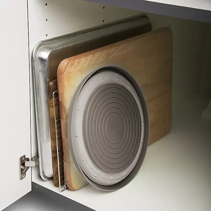 slide 8 of 8, Progressive Prep Solutions Collapsible Microwave Food Cover - Grey, 1 ct