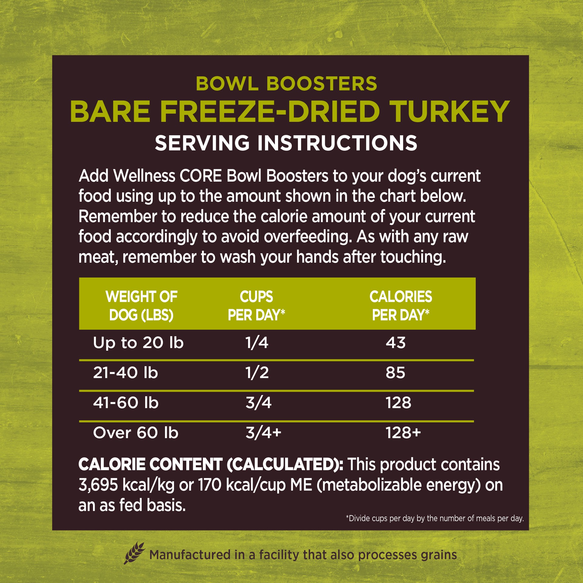 slide 2 of 5, Wellness Bowl Boosters BARE Dog Food Topper, Freeze Dried Turkey, 4-Ounce Bag, 1 ct