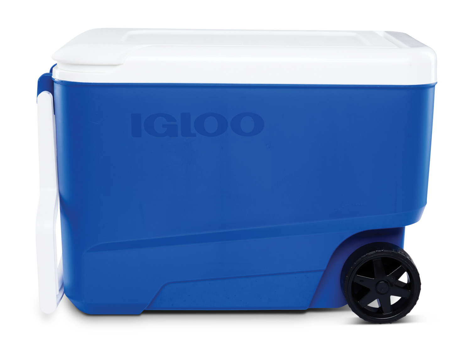 slide 1 of 1, Igloo Wheelie Cool 38 Blue 38 qt Cooler 1 Each, 1 ct