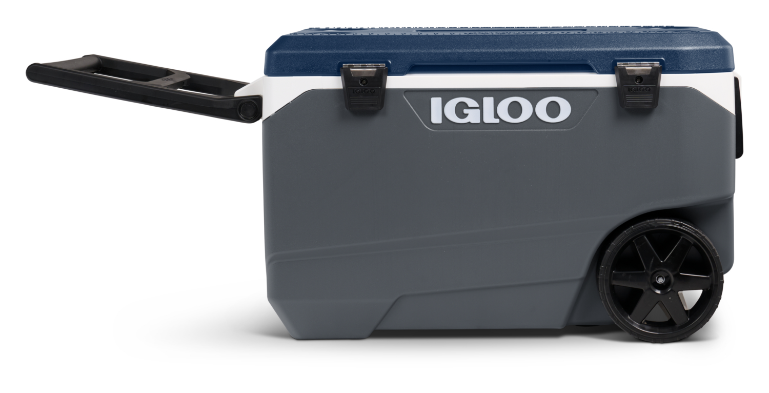 slide 2 of 3, Igloo Gray 90 Quart(s) Hard Insulated Wheeled Cart cooler, 1 ct