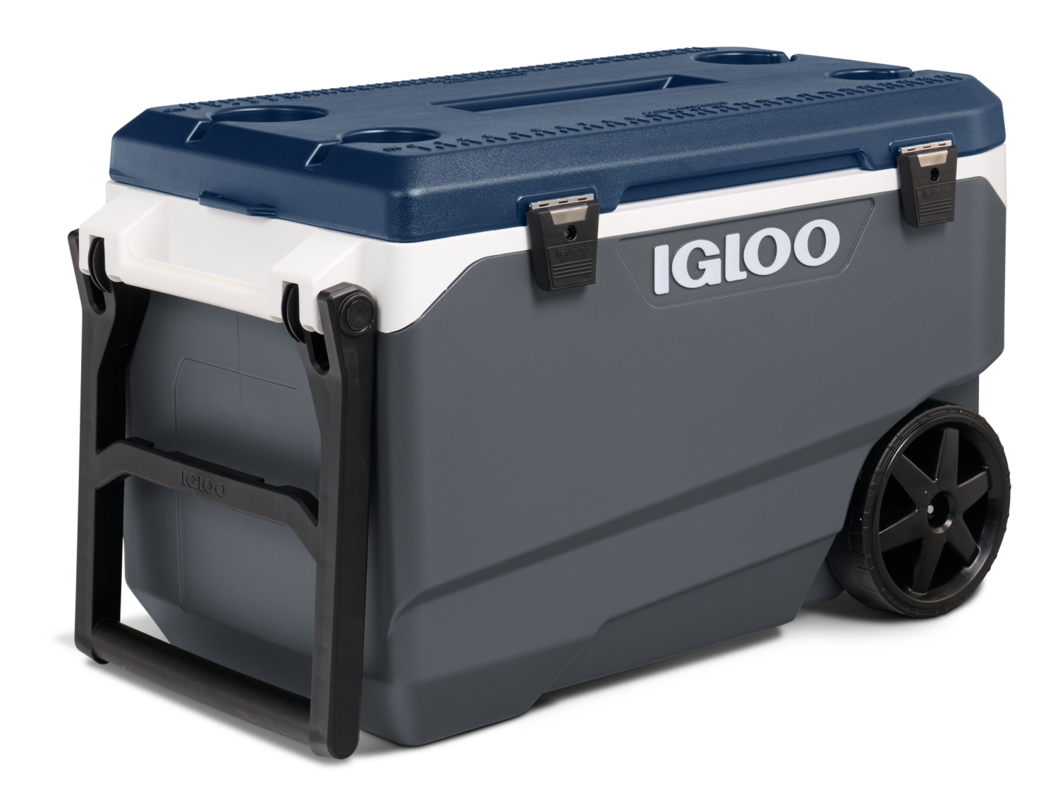 slide 3 of 3, Igloo Gray 90 Quart(s) Hard Insulated Wheeled Cart cooler, 1 ct