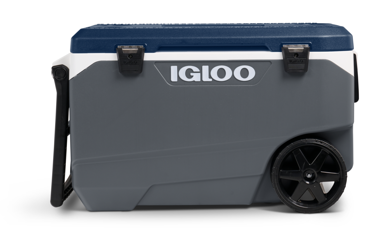slide 1 of 3, Igloo Gray 90 Quart(s) Hard Insulated Wheeled Cart cooler, 1 ct