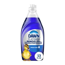 Dawn Platinum Dish Soap, Tough Grease Removal, Fresh Rain, 13 oz