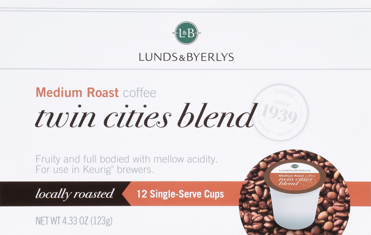 slide 3 of 9, Lunds & Byerlys Single-Serve Cups Medium Roast Twin Cities Blend Coffee - 12 ct, 12 ct