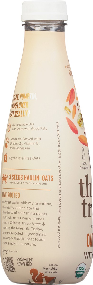 slide 9 of 9, Three Trees Organic Oatmilk with Seeds 28 fl oz, 1 ct