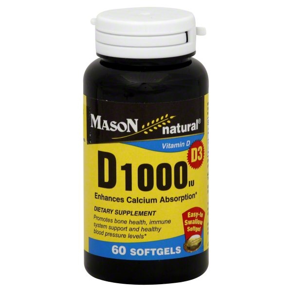 Mason Vitamin D, 1000 IU, Softgels 60 ct Shipt