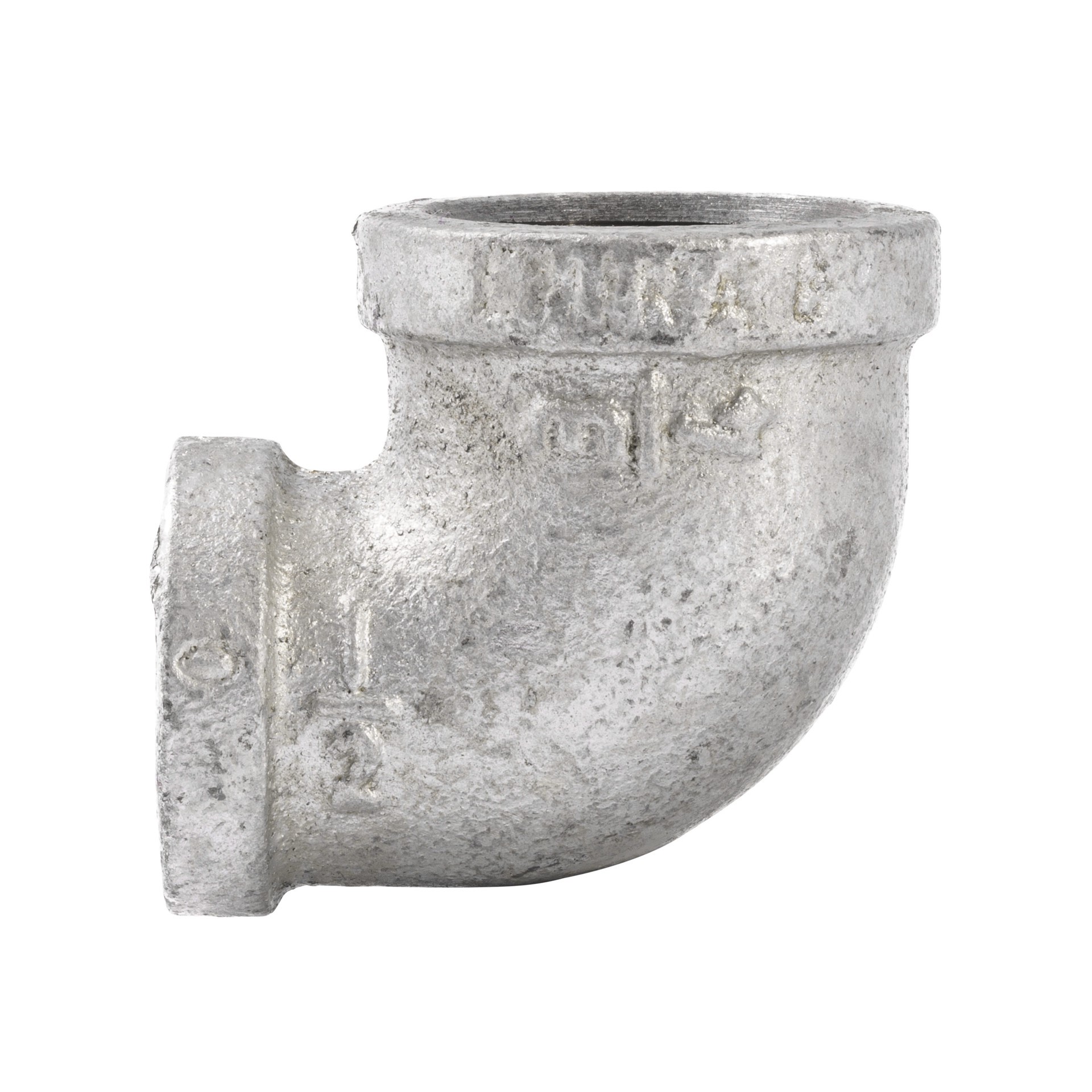 slide 2 of 6, RELIABILT 3/4-in x 1/2-in 90-Degree Galvanized Reducing Elbow, 1 ct