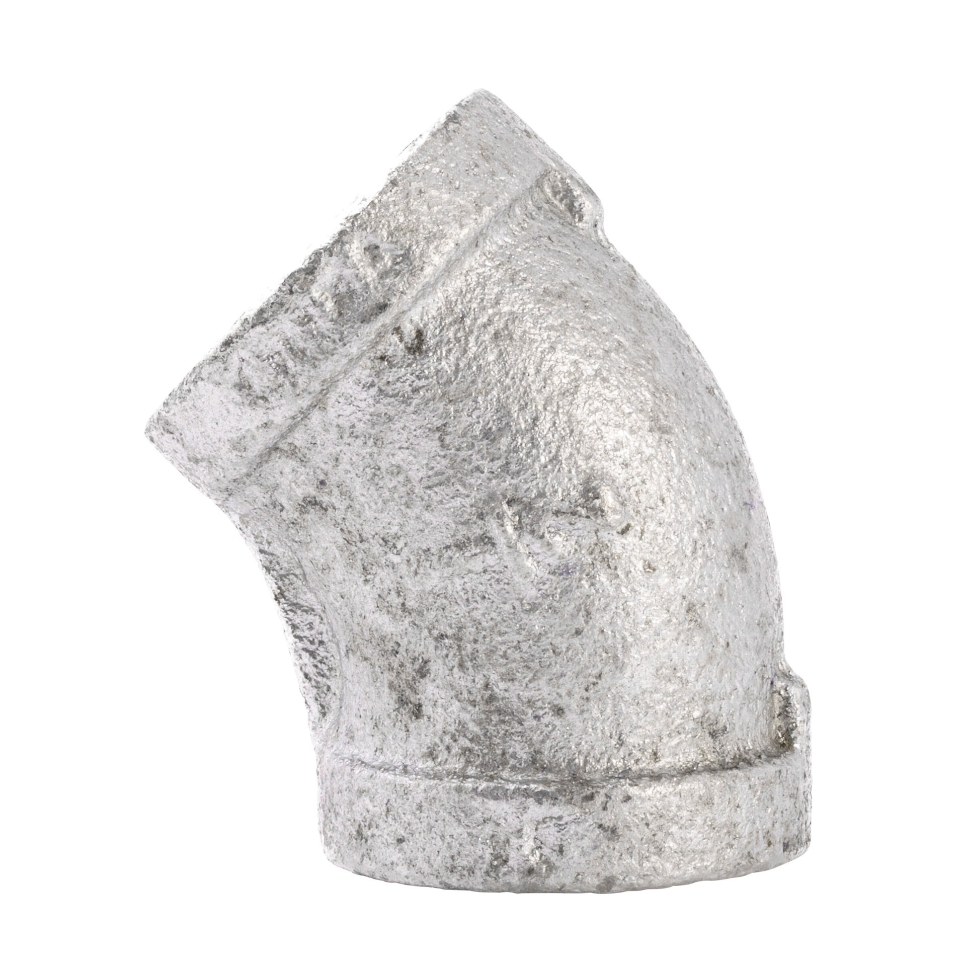 slide 2 of 6, RELIABILT 1/2-in 45-Degree Galvanized Elbow, 1 ct