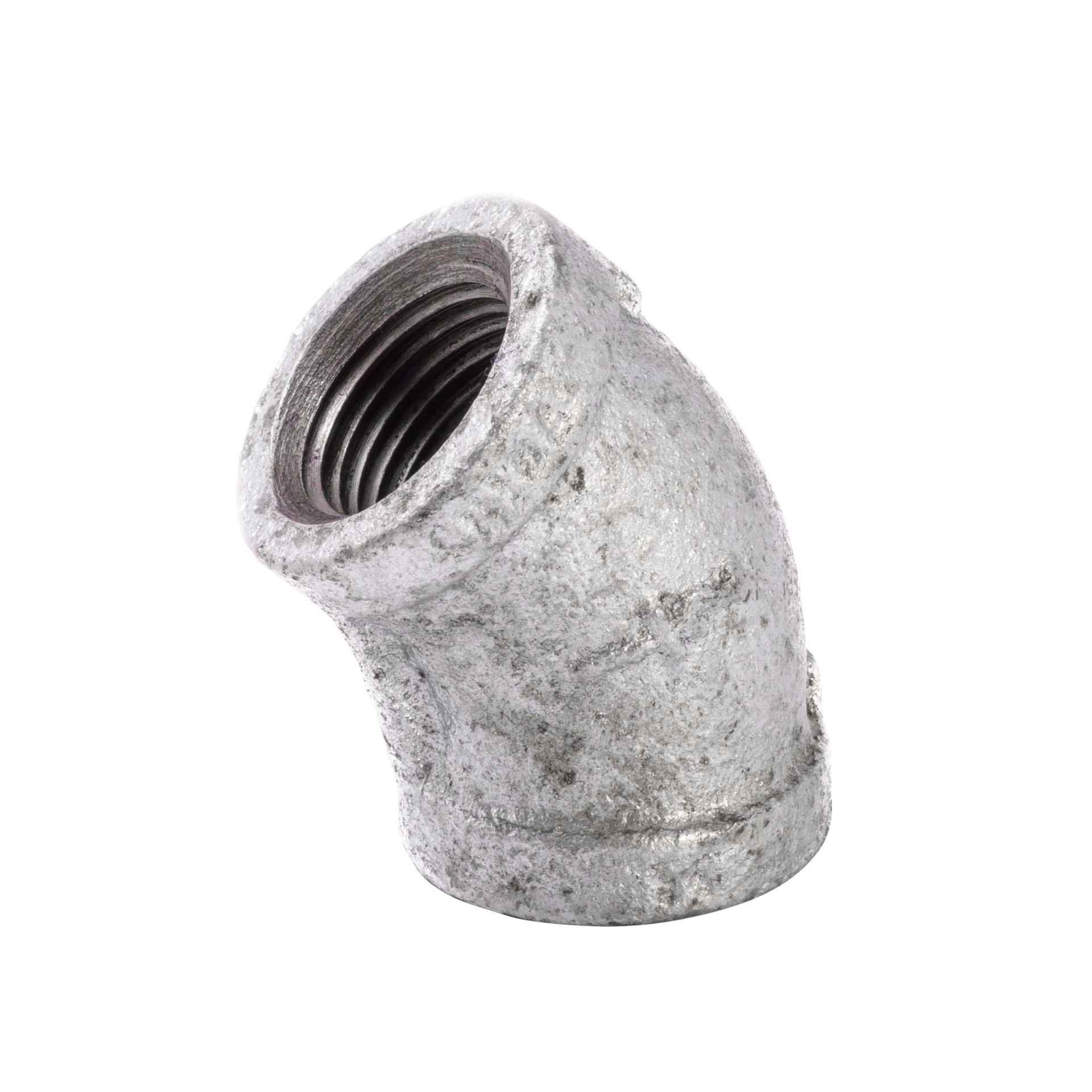 slide 1 of 6, RELIABILT 1/2-in 45-Degree Galvanized Elbow, 1 ct