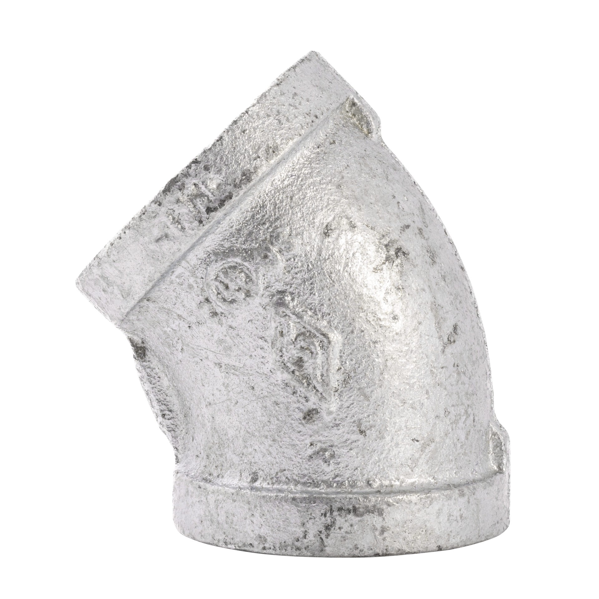 slide 2 of 6, RELIABILT 1-in 45-Degree Galvanized Elbow, 1 ct