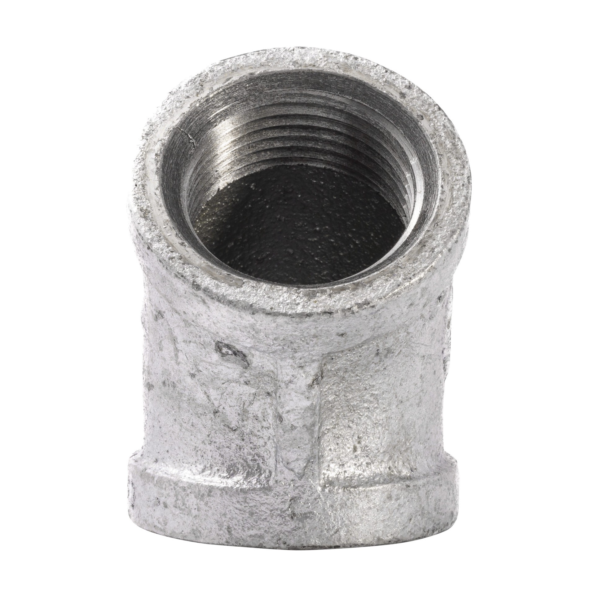 slide 3 of 6, RELIABILT 1-in 45-Degree Galvanized Elbow, 1 ct