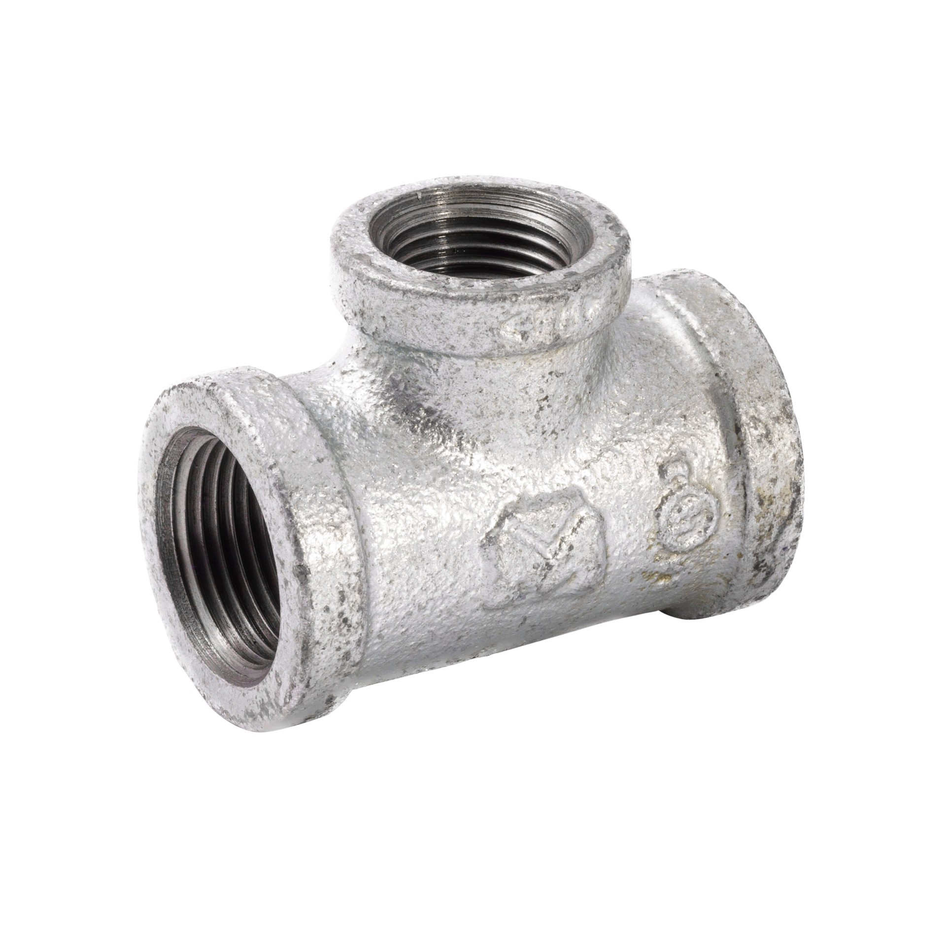 slide 1 of 1, RELIABILT 3/4-in x 3/4-in x 1/2-in Galvanized Reducing Tee, 1 ct