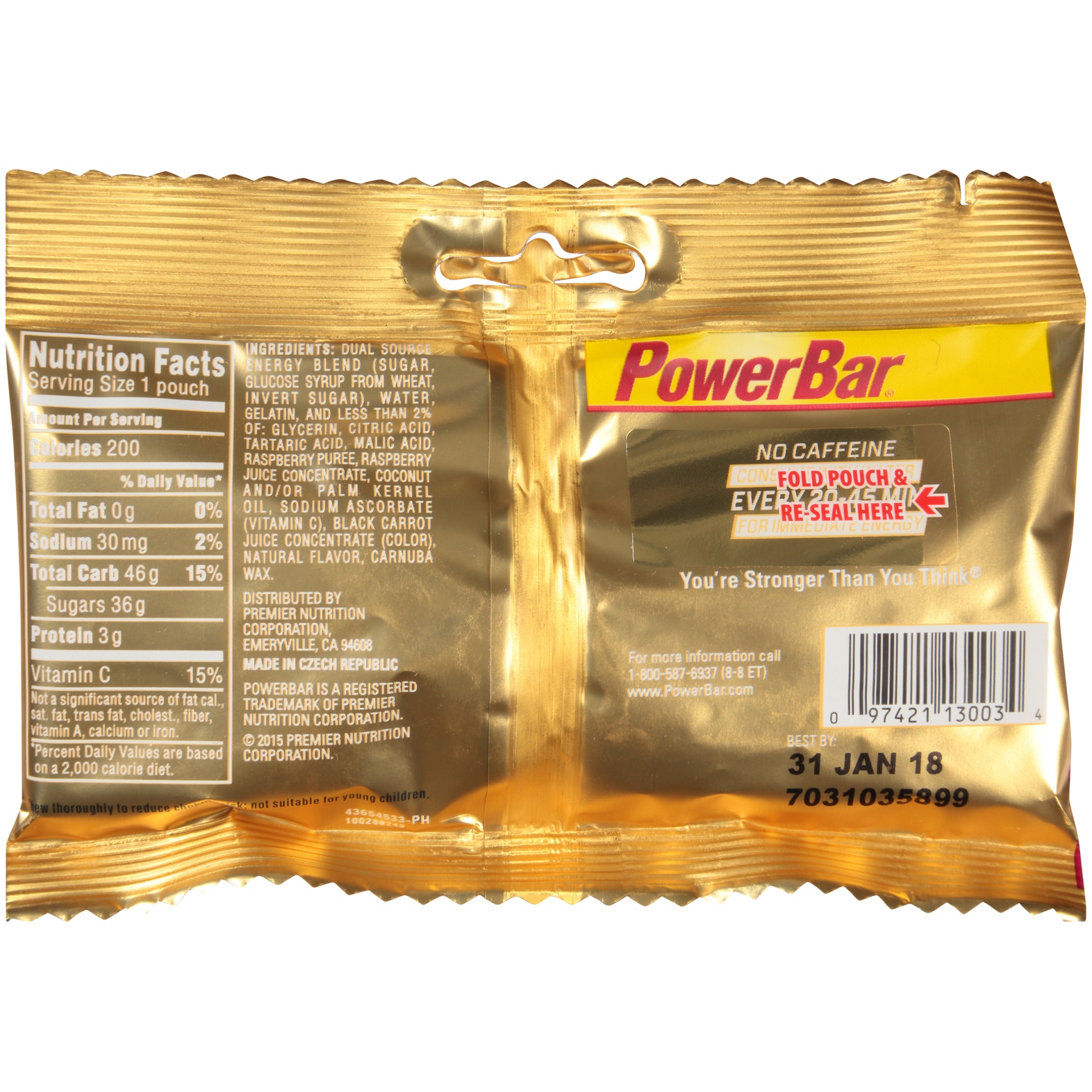 slide 6 of 6, PowerBar Performance Raspberry Energy Blasts, 2.12 oz