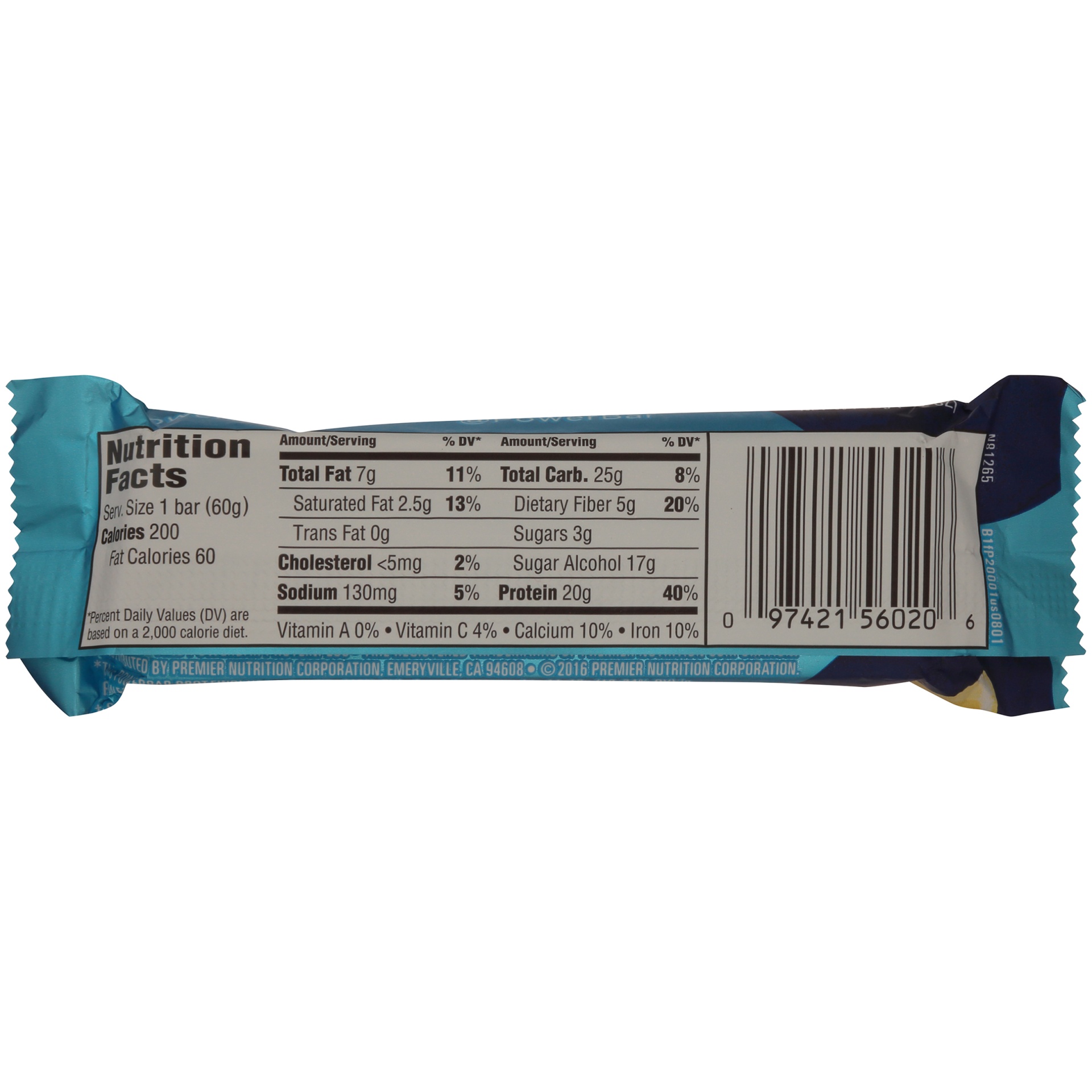 slide 4 of 6, PowerBar Reduced Sugar Lemon Poppyseed Bar, 2.12 oz