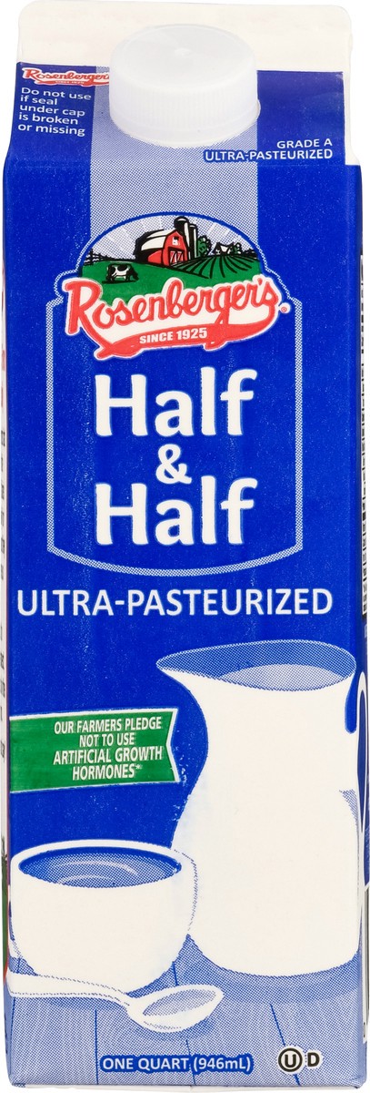 slide 4 of 9, Rosenberger's Ultra-Pasteurized Half & Half - 1 qt, 1 qt