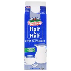 Rosenberger's Ultra-Pasteurized Half & Half - 1 qt