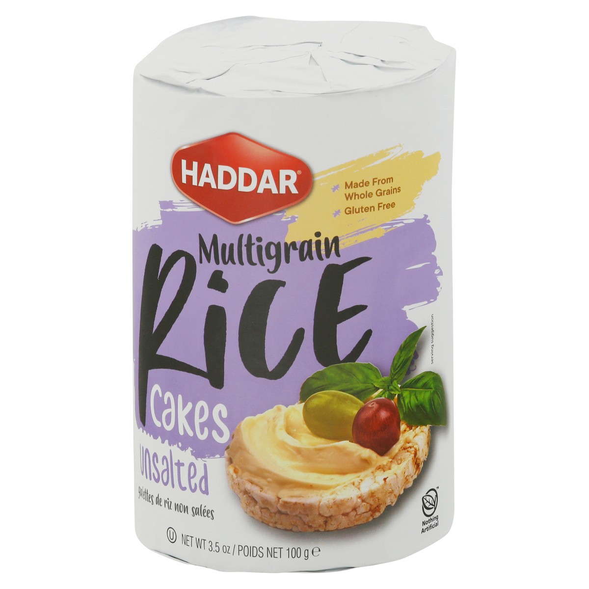 slide 9 of 12, Haddar Unsalted Multigrain Rice Cakes 3.5 oz, 3.5 oz