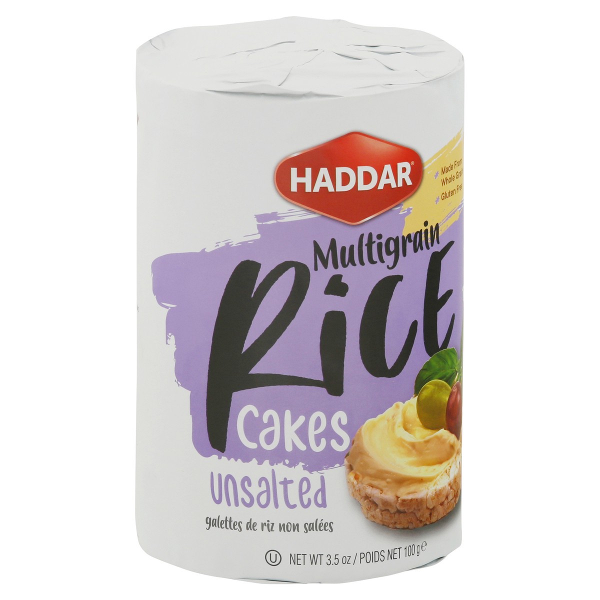 slide 3 of 12, Haddar Unsalted Multigrain Rice Cakes 3.5 oz, 3.5 oz