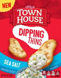 Town House Dipping Thins Sea Salt Baked Snack Crackers 9 oz