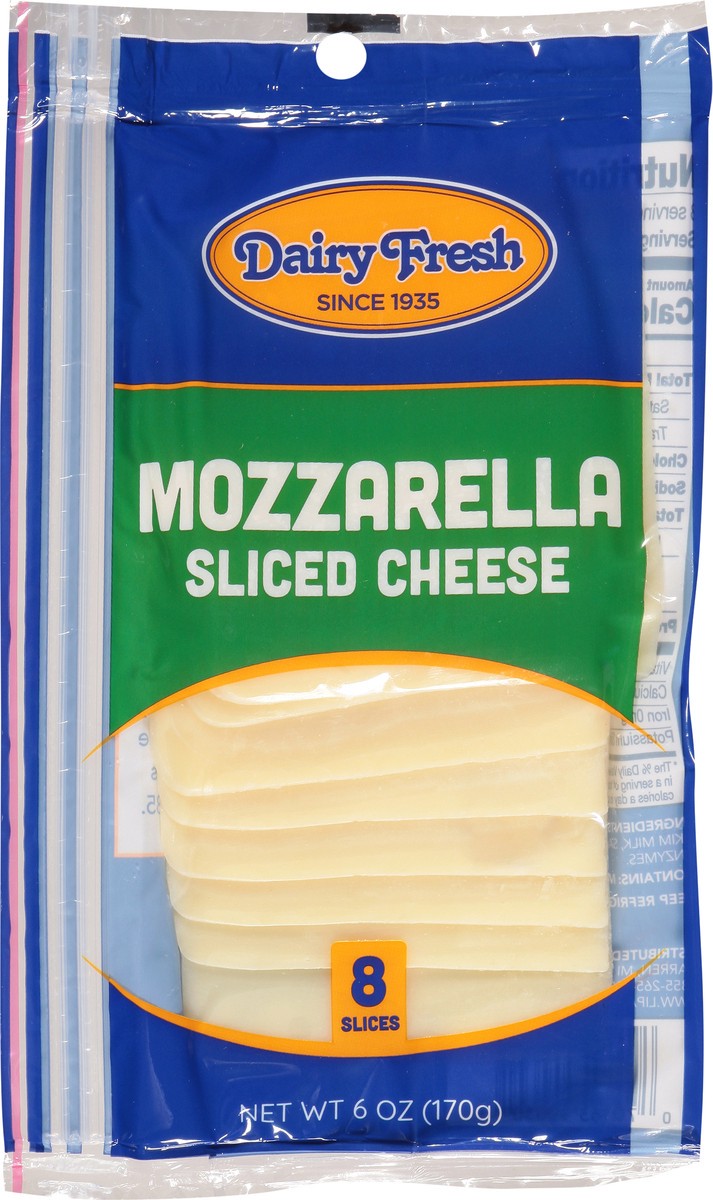 slide 6 of 13, Dairy Fresh Mozzarella Sliced Cheese 8 ea, 8 ct