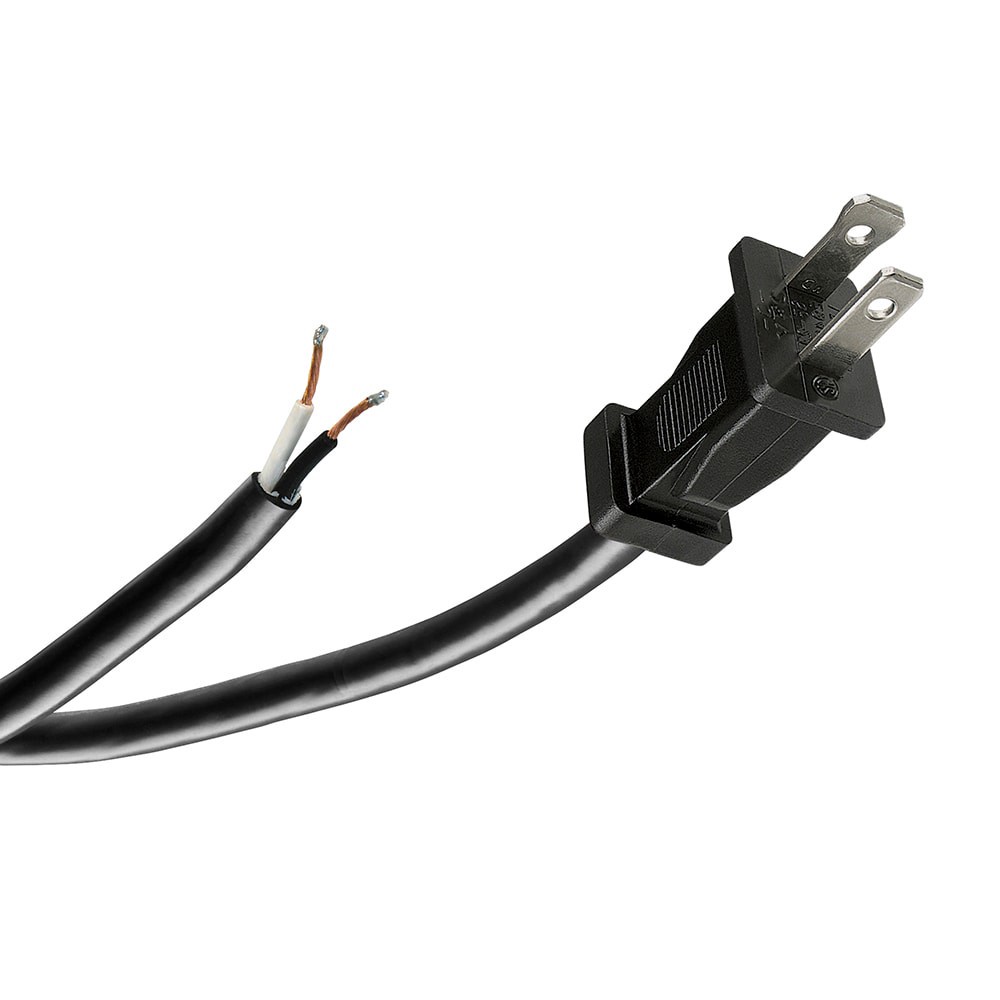 slide 3 of 4, Utilitech 8-ft 13 -Amp 2 -Prong Black Garbage disposal Appliance Power Cord, 1 ct