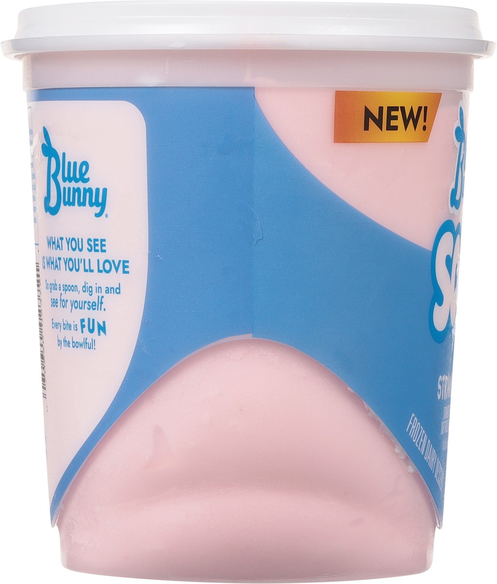 slide 11 of 12, Blue Bunny Soft Strawberry Flavored Frozen Dairy Dessert, 46 fl oz, 46 fl oz