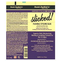 slide 4 of 9, Aunt Jackie's Slicked Flexible Styling Glue 4 oz, 4 oz