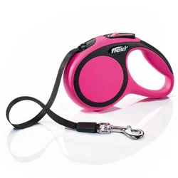 Flexi New Comfort Retractable Dog Leash in Pink, 10 ft, XXS