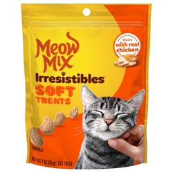 Meow Mix Irresistibles Soft Cat Treats, Chicken