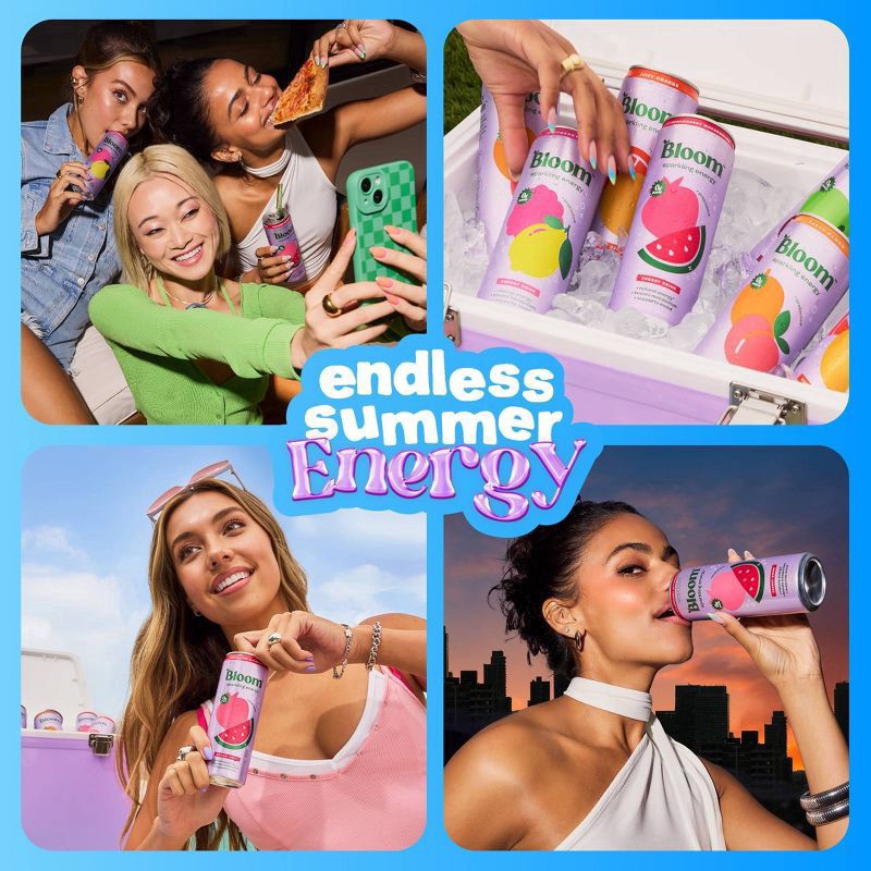 slide 2 of 4, Bloom Crisp Apple Sparkling Energy Drink, 12 fl oz can, 12 fl oz