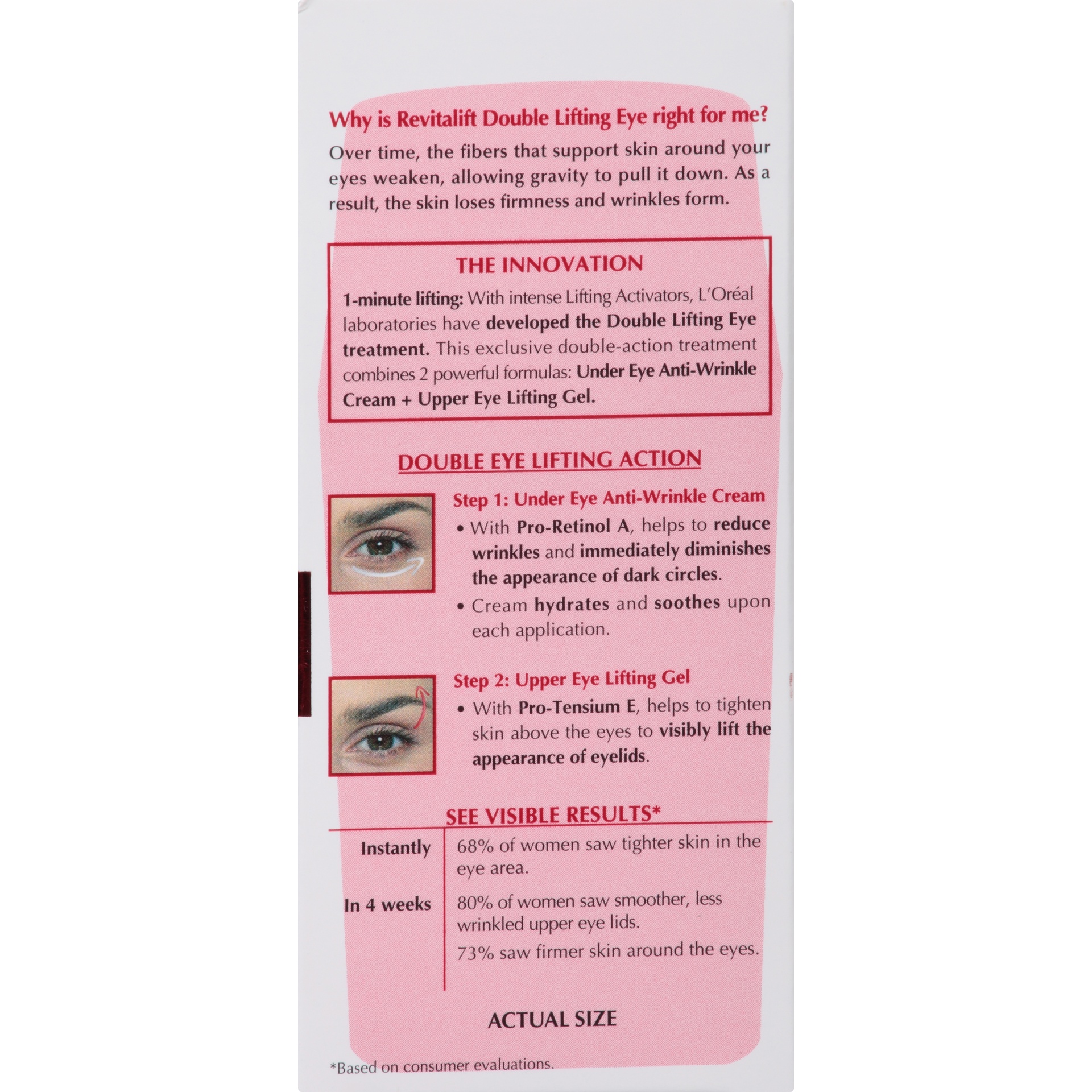 slide 5 of 6, L'Oréal Revitalift Double Lifting Eye Treatment, 0.5 oz