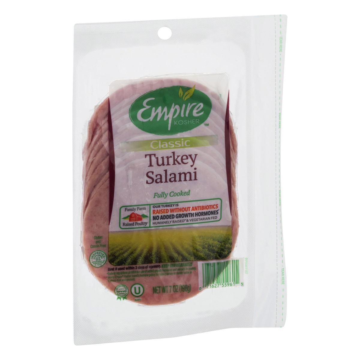 slide 7 of 9, Empire Kosher Empire Slices Turkey Salami - 7 Oz, 7 oz