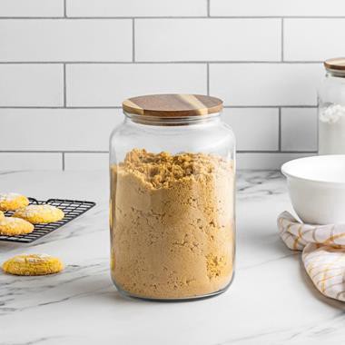 slide 1 of 1, Hy-Vee Seasons Glass Canister, 67Oz, 1 ct