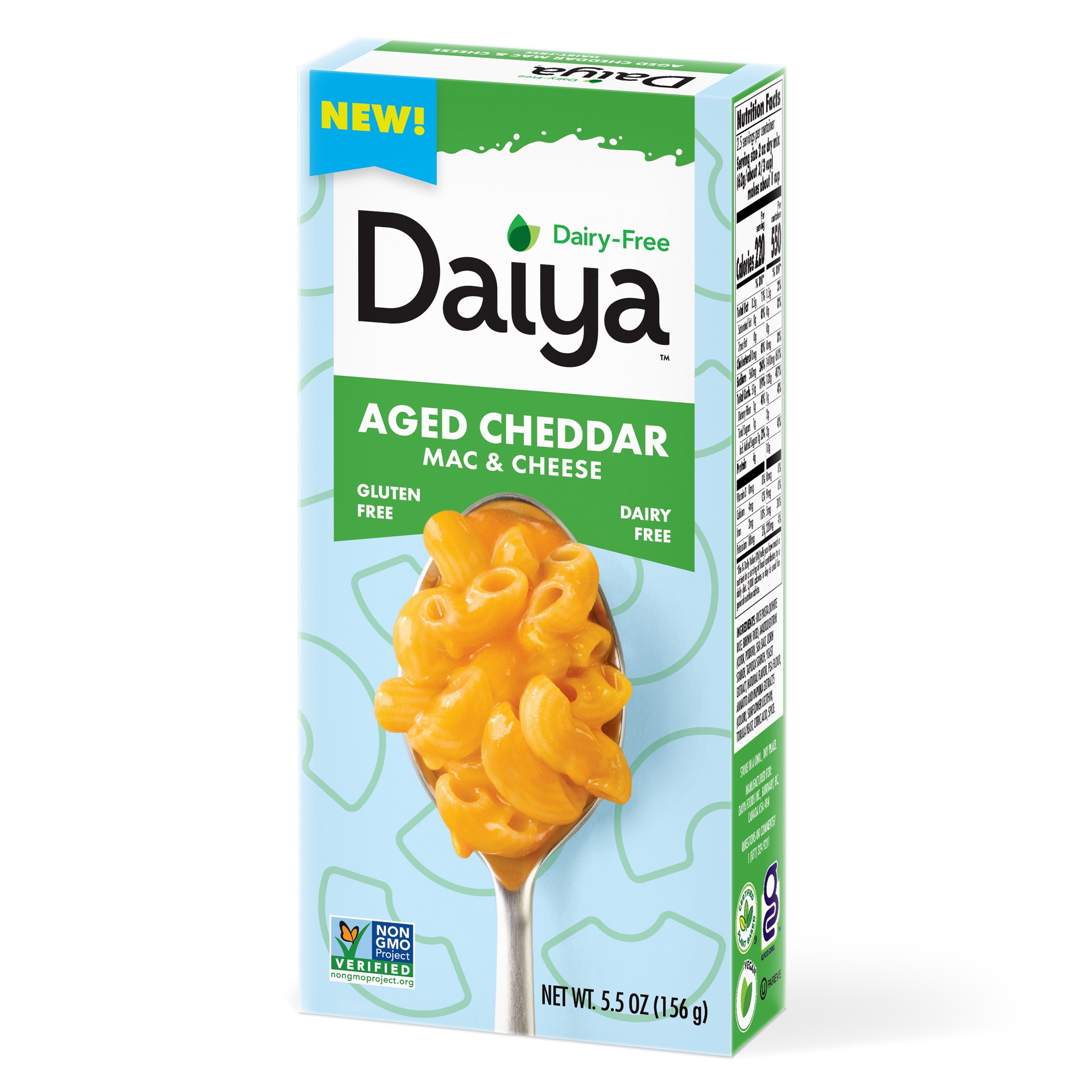 slide 8 of 8, Daiya Dairy-Free Aged Cheddar Mac & Cheese 5.5 oz, 5.5 oz
