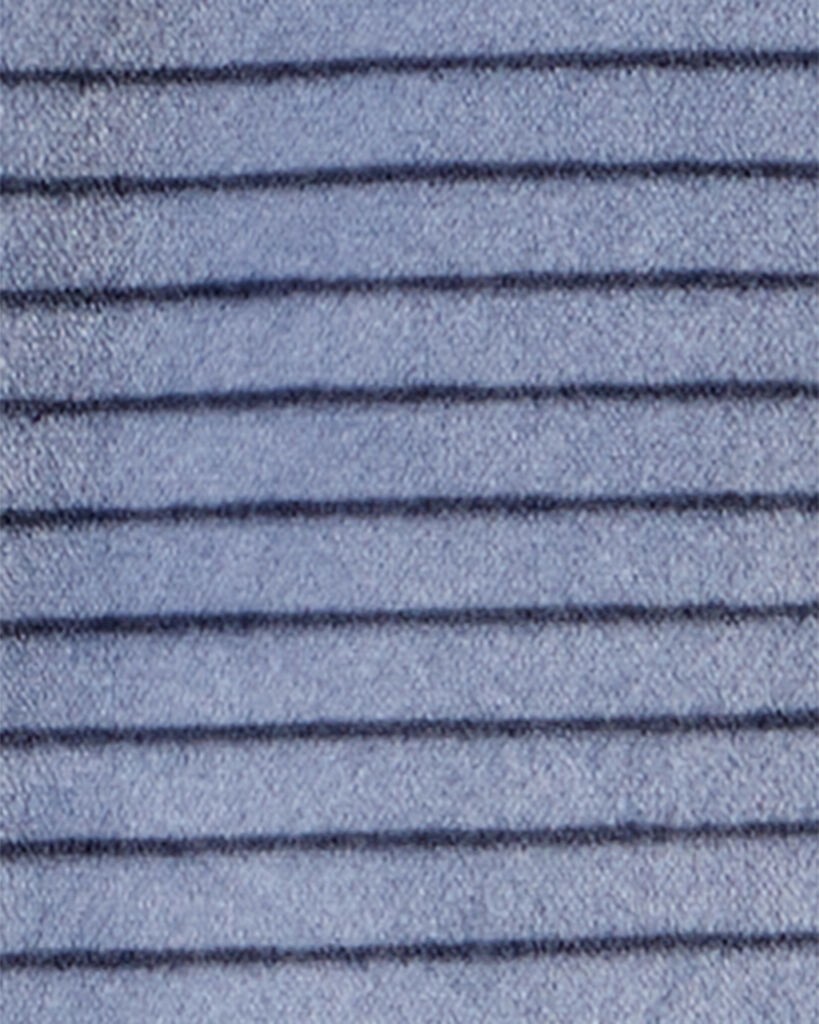 slide 3 of 3, Carter's Baby Boy 2-Piece DreamPlush Long-Sleeve Snug Fit Sleep & Play Pajamas - Blue Blue 9M, 2 pc