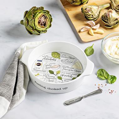 slide 1 of 1, Mud Pie Spinach And Artichoke Dip Baker, 1 ct