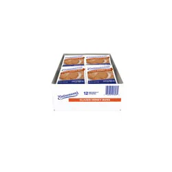 Entenmann's Glazed Honey Bun, 12 packs, Snack Cakes, 48 oz Tray