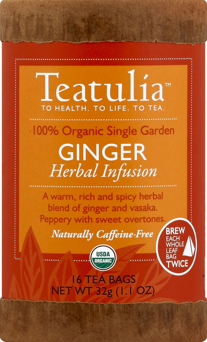 slide 1 of 2, Teatulia Herbal Infusion 16 ea, 16 ct