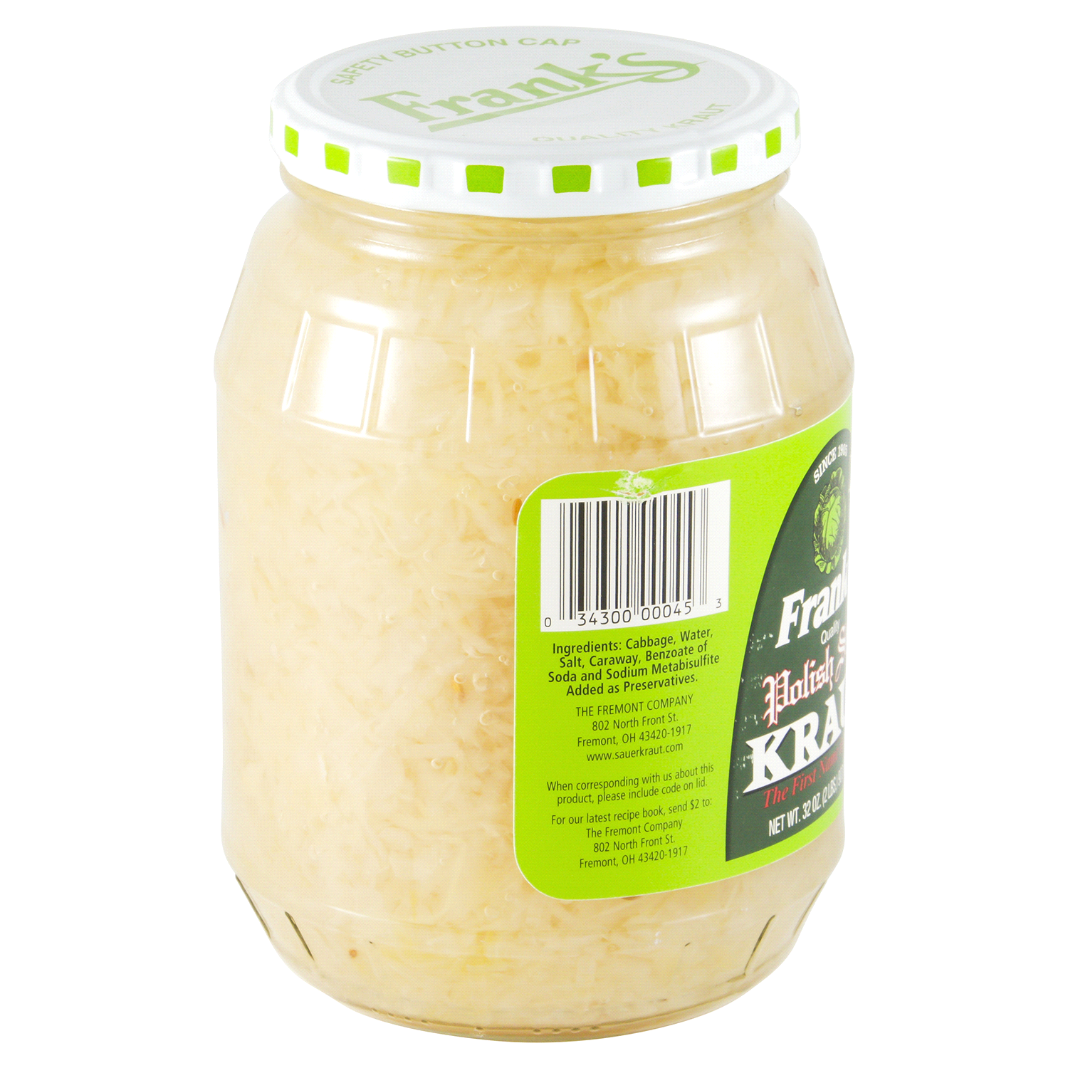 slide 2 of 3, Frank's Polish Style Kraut - 32 oz, 32 oz