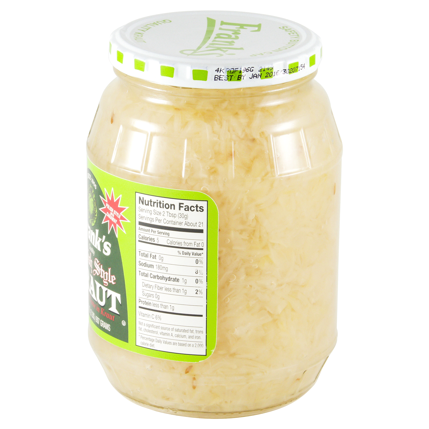 slide 3 of 3, Frank's Polish Style Kraut - 32 oz, 32 oz