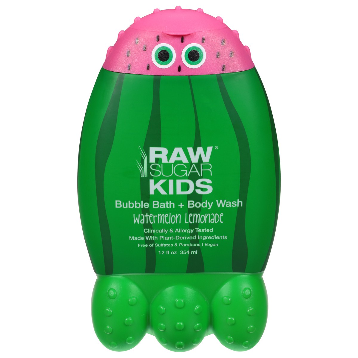 slide 1 of 13, Raw Sugar Kids Watermelon Lemonade Bubble Bath + Body Wash 12 fl oz, 12 oz