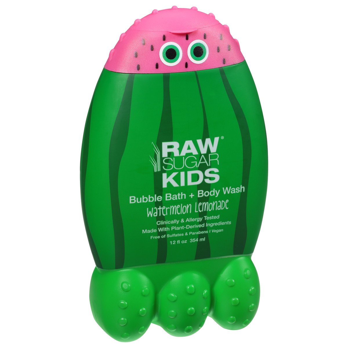 slide 1 of 13, Raw Sugar Kids Watermelon Lemonade Bubble Bath + Body Wash 12 fl oz, 12 oz