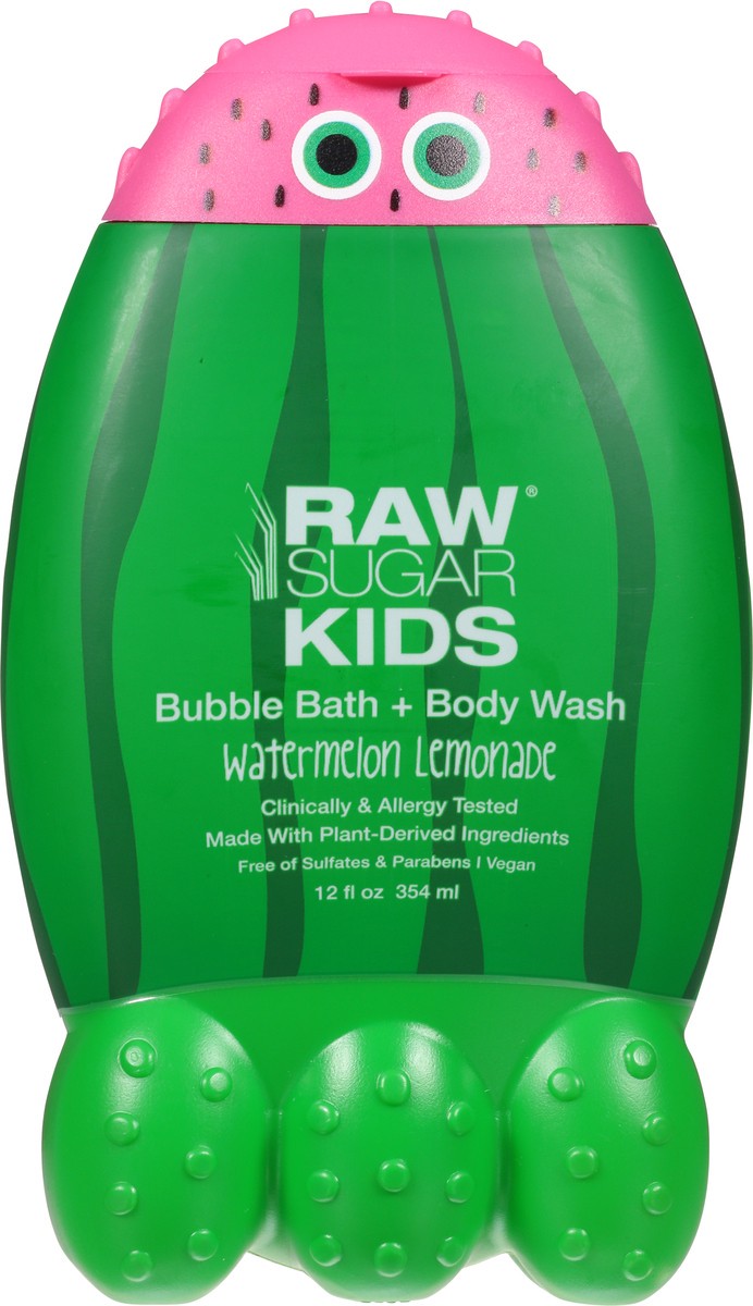 slide 10 of 13, Raw Sugar Kids Watermelon Lemonade Bubble Bath + Body Wash 12 fl oz, 12 oz