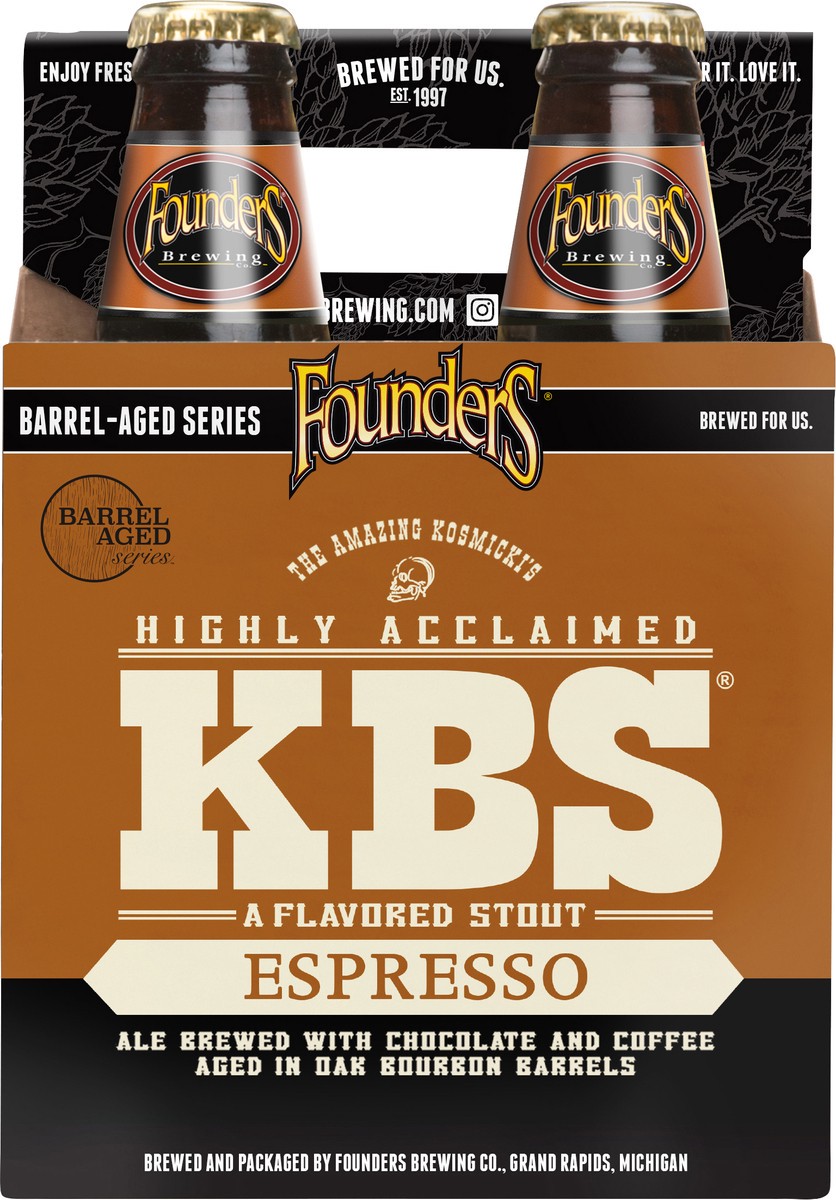 slide 4 of 6, Founders Brewing Co. Beer, A Flavored Stout, Espresso, 48 oz