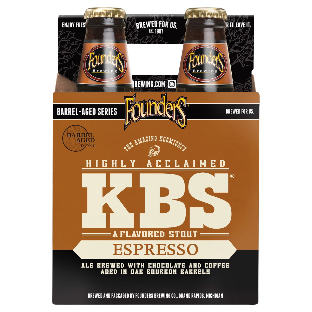 slide 1 of 6, Founders Brewing Co. Beer, A Flavored Stout, Espresso, 48 oz