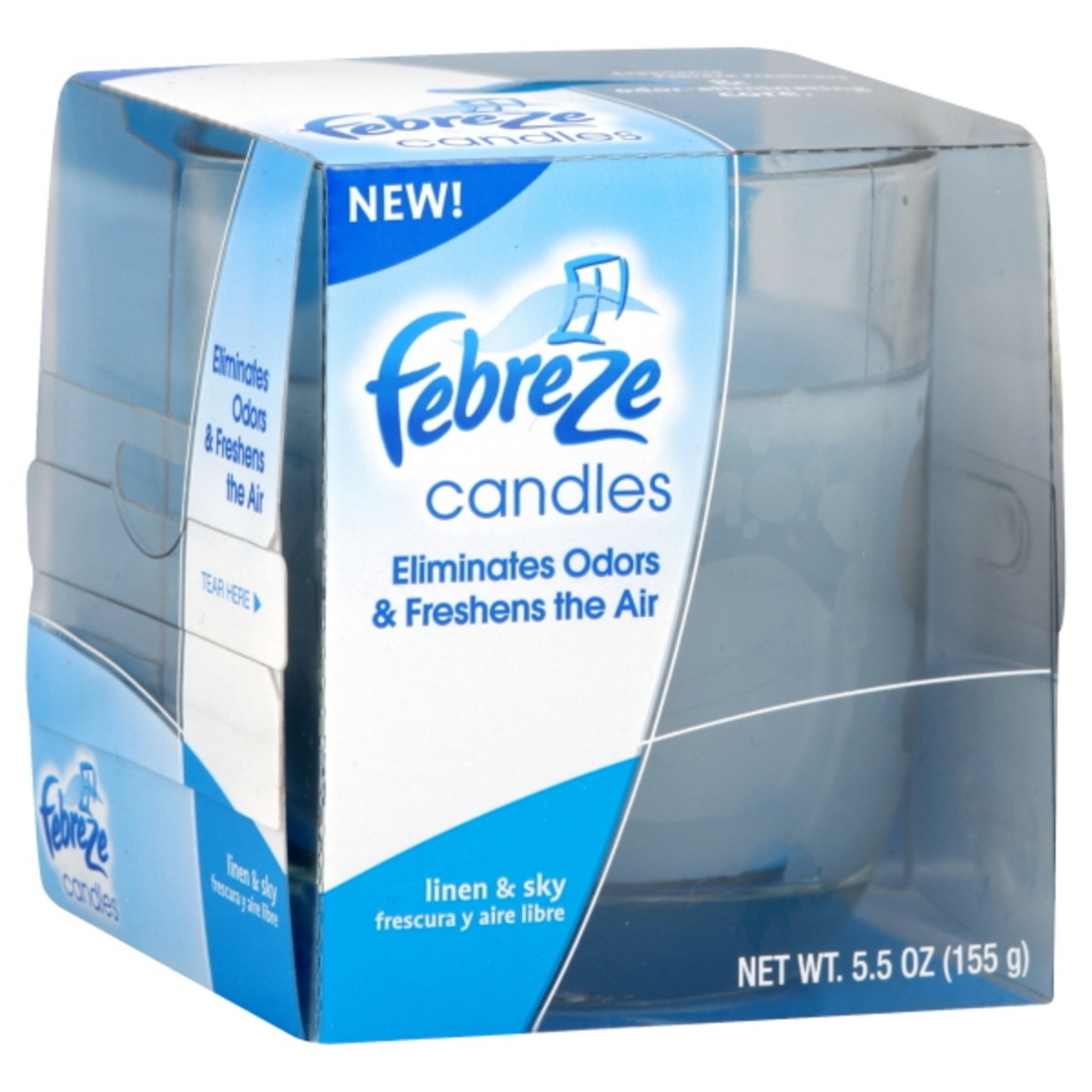 slide 1 of 1, Febreze Candles , 5.5 oz